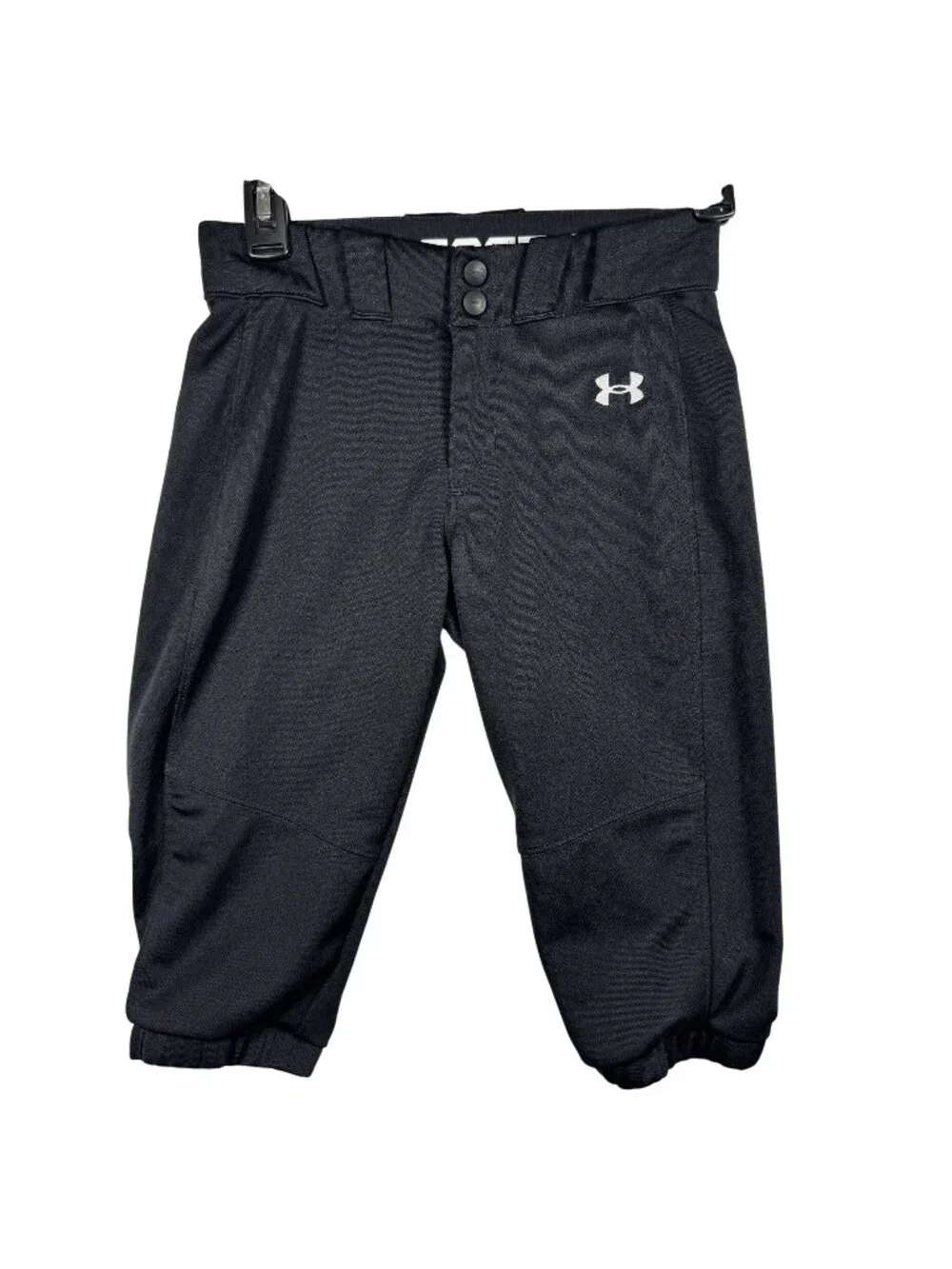 Under Armour Girls Youth Utility Softball Pants Black Size YM Athletic Fit